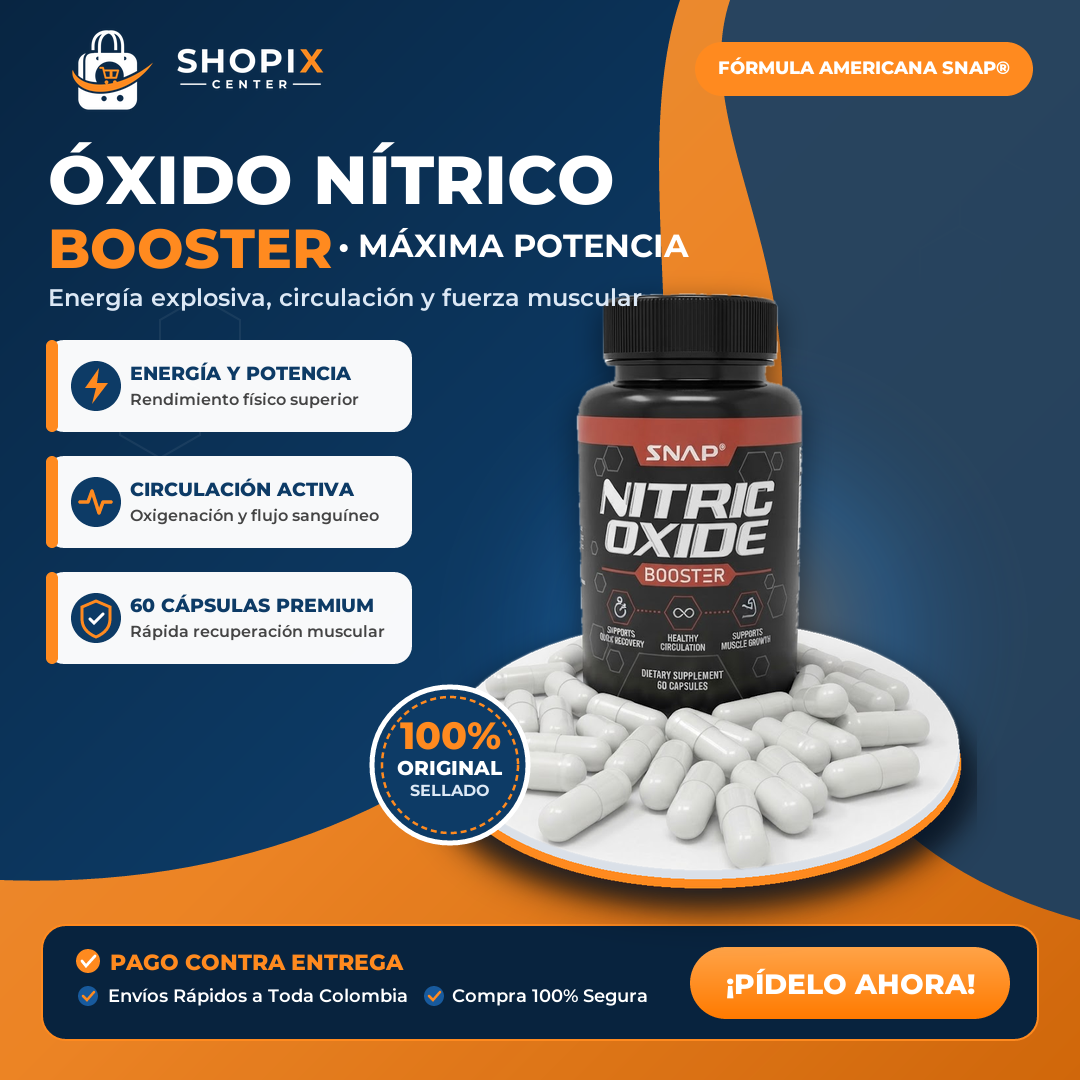 Óxido Nítrico SNAP Booster 60 Cápsulas